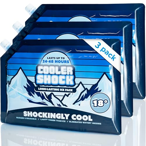Cooler Shock Reusable Ice Packs for Cooler