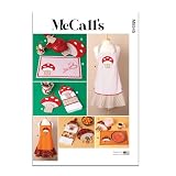 McCall's M8545OS Kitchen Holiday Décor and Apron Sewing Pattern Packet, Design Code M8545, Sizes One Size