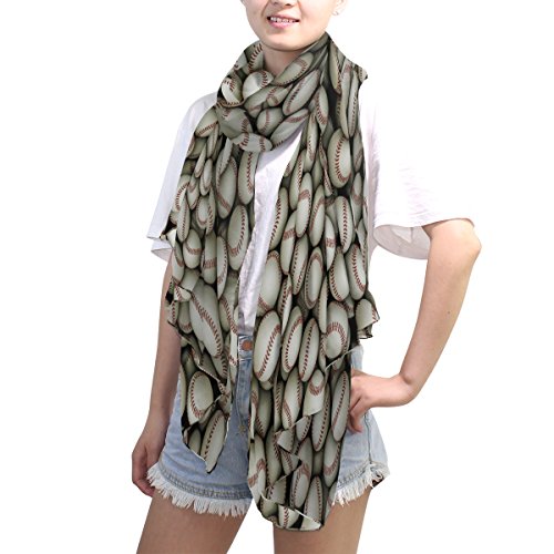 Use4 Fashion Baseball Ball Sport Chiffon Long Scarf Shawl Wrap4