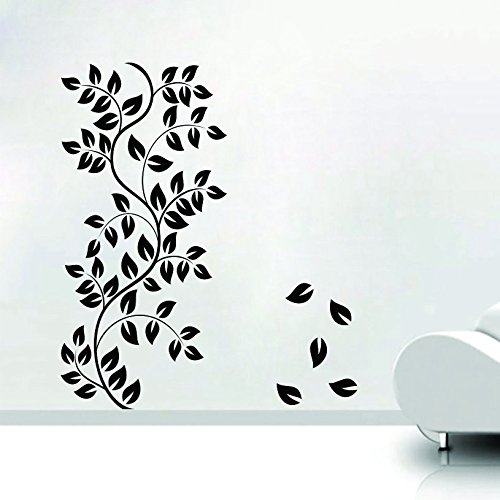 Impression Wall Decor Leaf Floral Wall Sticker Size 48.3 x 50.8 x 2.5