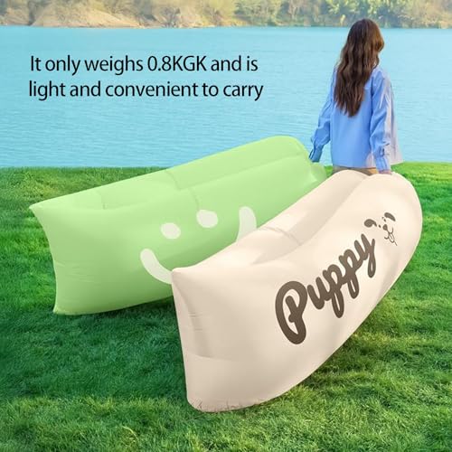 Canapé d'extérieur à gonflage rapide avec étui compact pour le camping - 5