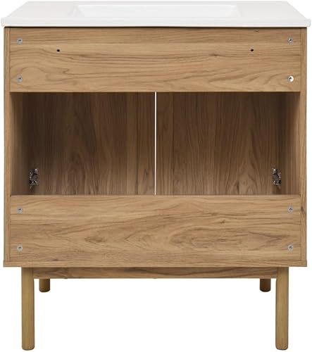 Vista 531 de Swiss Madison Classe - Lavabo de baño de roble de 24 pulgadas incluido