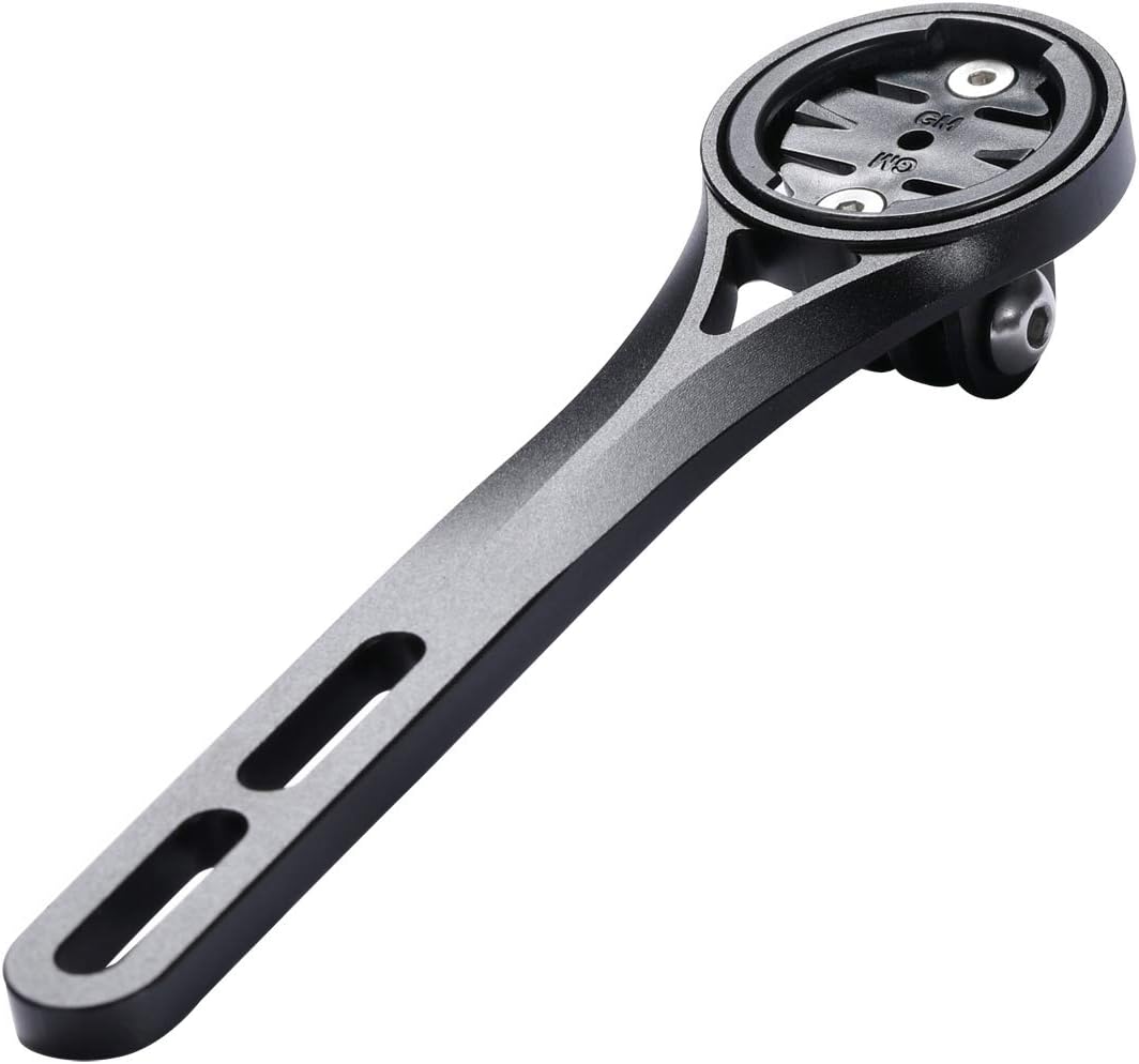 dymoece aluminium alloy bicycle computer mount for road bike integrated handlebarcompatible with garmin edge 130 200 500 510 520 810 820 1000 1030 an