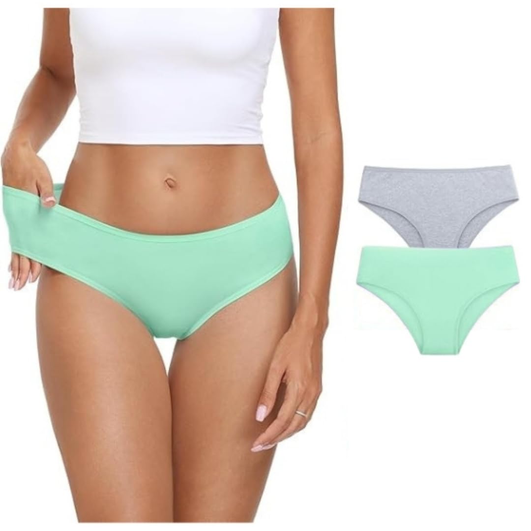 NINGMI Women’s Cotton Panties – Soft, Breathable, and Lightweight Underwear for Everyday Comfort – Full Coverage Hipster with Tag-Free Waistband NINGMI Women’s Cotton Panties – Soft, Breathable, and Lightweight Underwear for Everyday Comfort – Full Coverage Hipster with Tag-Free Waistband