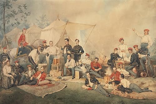 Tableau carrousel des hussards pour habiller un grand mur vide - Art vintage 60x90cm