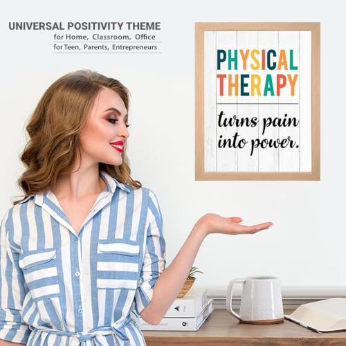 Image of Chaka Chaundh - Physiotherapist Framed Quotes - Physical Therapy Framed Poster for Wall Decor - Physical Therapisits posters for decoration - 14 X 11 inches