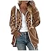 Darringls Teddyfleece Jacke Damen Kapuzenpullover Teddyfell Pullover mit Kapuze Kuschelpulli Flauschig Sweatshirt mit Fell Kuschelpullover Strick Teddypullover Winterpullover Warm Teddy Pulli