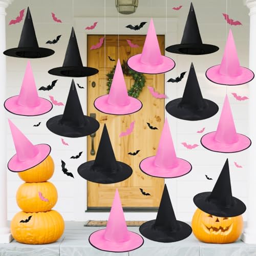 Chapeaux de sorcière suspendus pour décor effrayant de cosplay