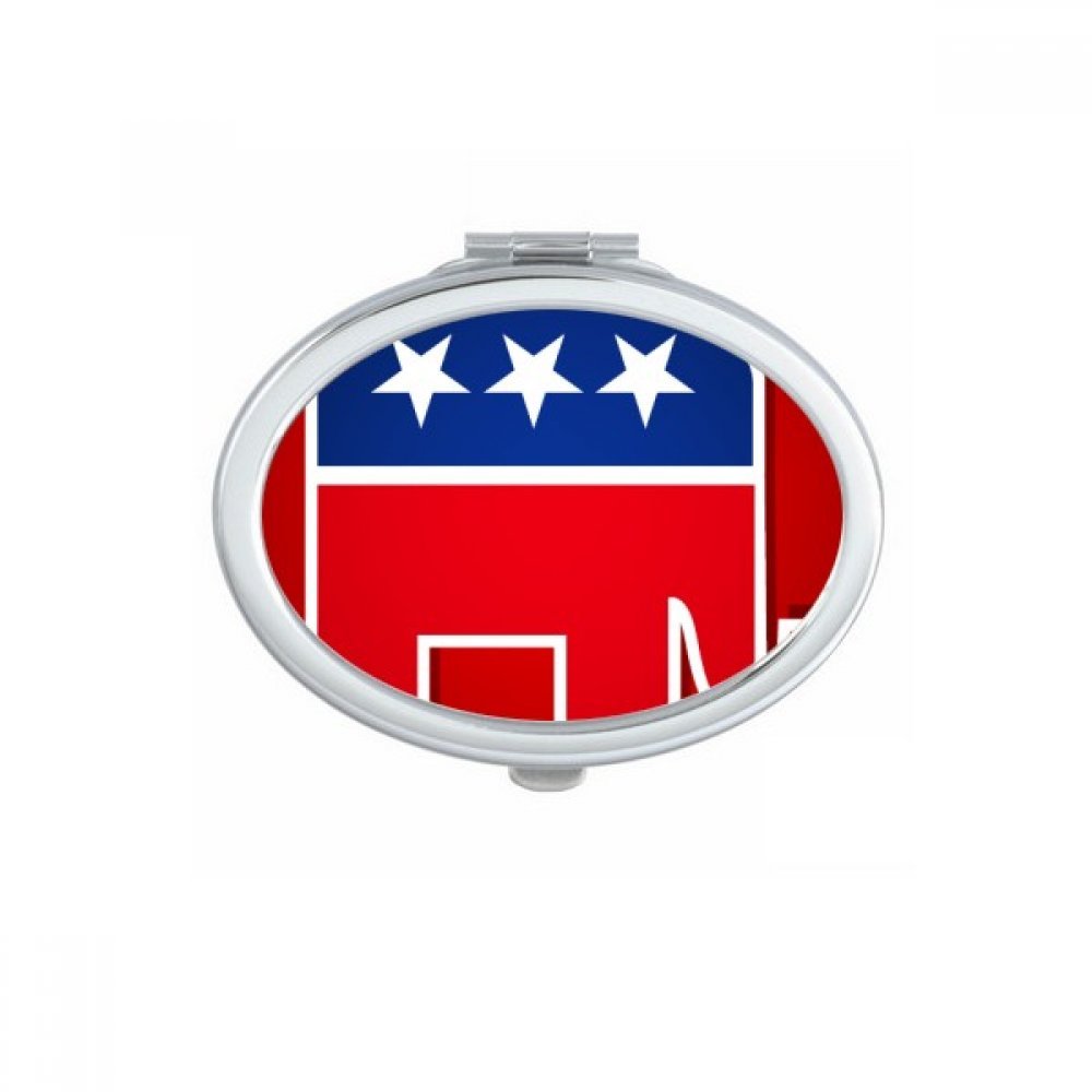 Miroir compact éléphant républicain pour ajuster son maquillage facilement n'importe où