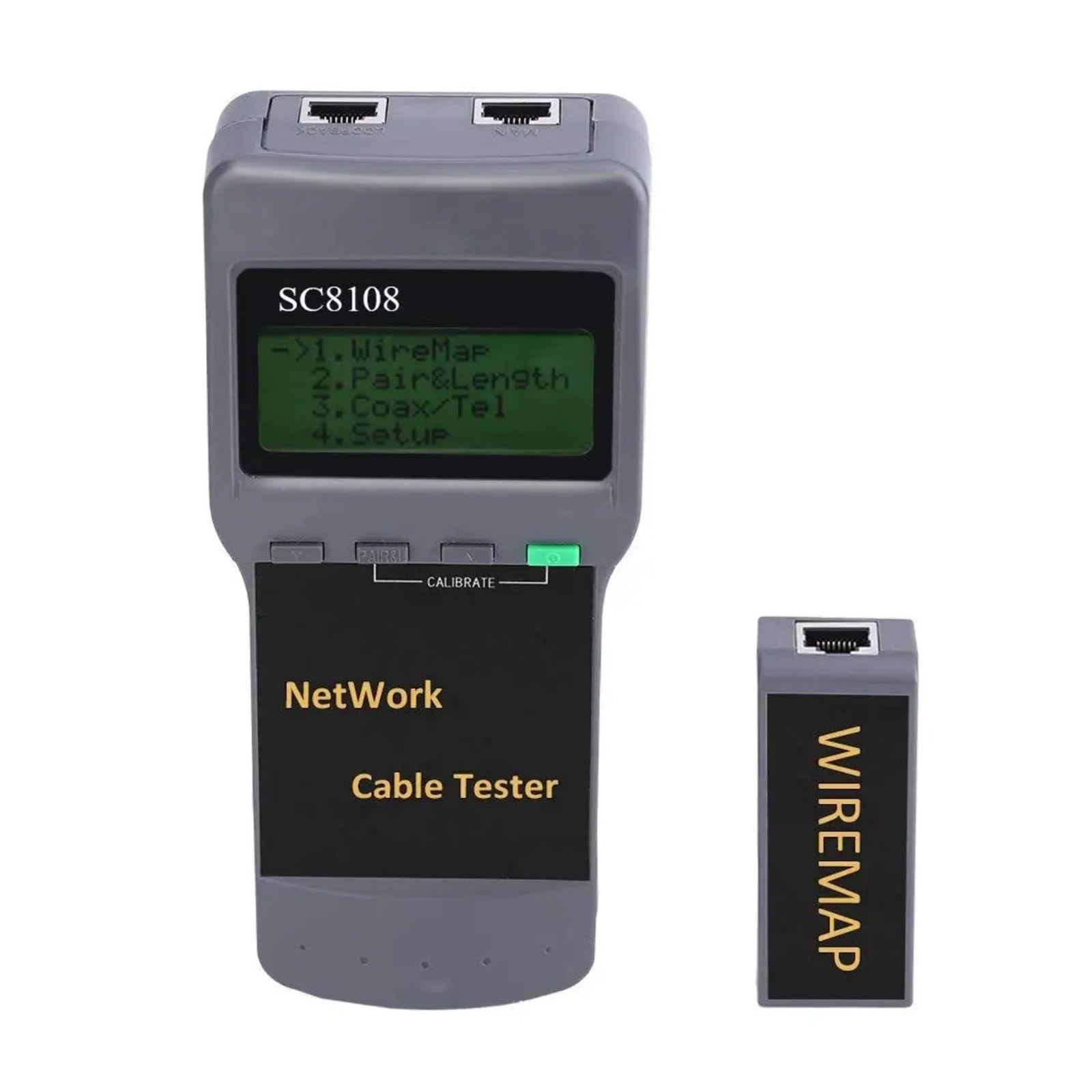 Misuratore di Rete LCD PortatileTester E Misuratore di Cavi Cavo Telefonico RJ11 con Display LCD Leggero E Portatile