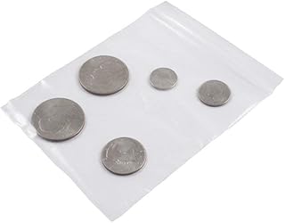 Resealable plastic bag clear 5 inches by 6 inches 100 pack