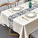 Produktbild Plenmor PVC Tischdecke Rechteckig für Küche Esstisch Kunststoff Wischtuchreinigung Tischdecke für Indoor Outdoor (137 x 215 cm, Rattan)