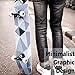 WhiteFang Skateboards, Complete Skateboard 31 x 7.88, 7 Layer Canadian Maple Double Kick Concave Standard and Tricks for Kids and Beginners (Diamond)