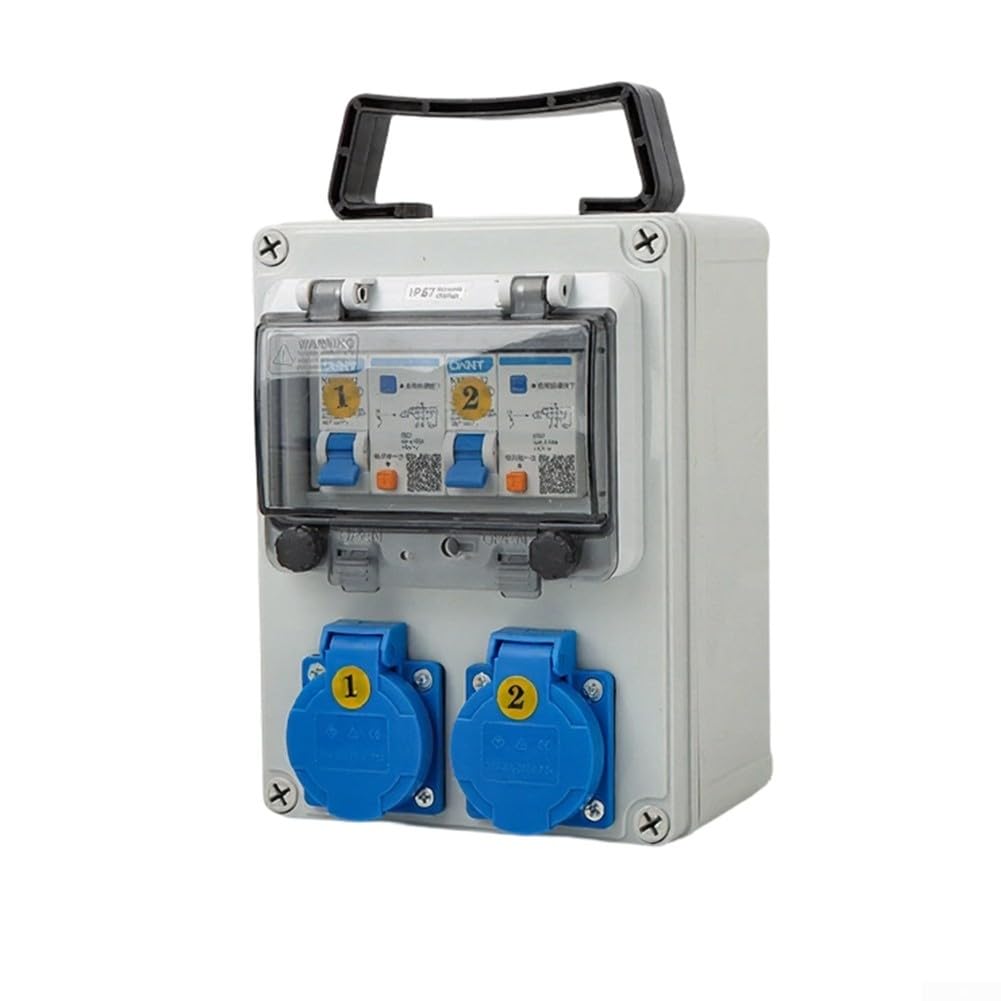 Wasserdichte Baustromverteilerbox Tragbar IP44(A) | IP44 wasserdicht, effiziente Stromverteilung, reduziert Installationszeit, für ideal für Baustellen