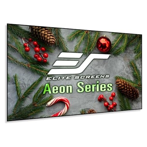 Elite Screens Aeon Series, 110-inch 16:9, 8K / 4K Ultra HD Home Theater Fixed Frame EDGE FREE Borderless Projector Screen, CineWhite UHD-B Front Projection Screen, AR110WH2 Cover