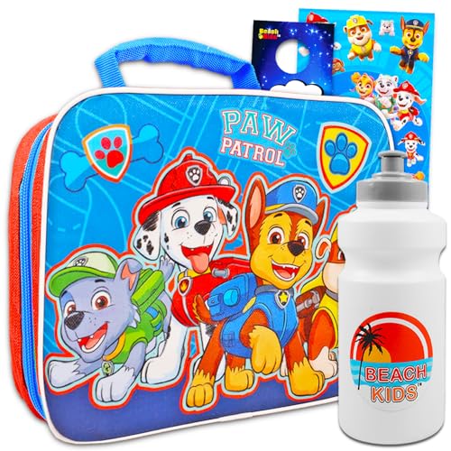 Boîte à déjeuner Paw Patrol avec sac isotherme et gourde pour école