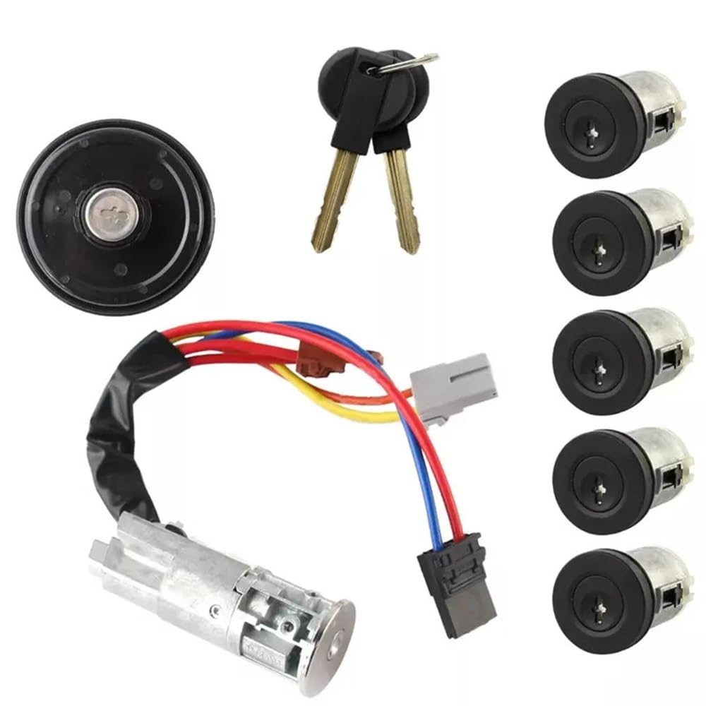 Zhjlut One Color Car Lock Cylinder 4162F4 Compatible With Peugeot For Expert 1995-2006 Car Lock Cylinder Set Ignition Barrel Switch