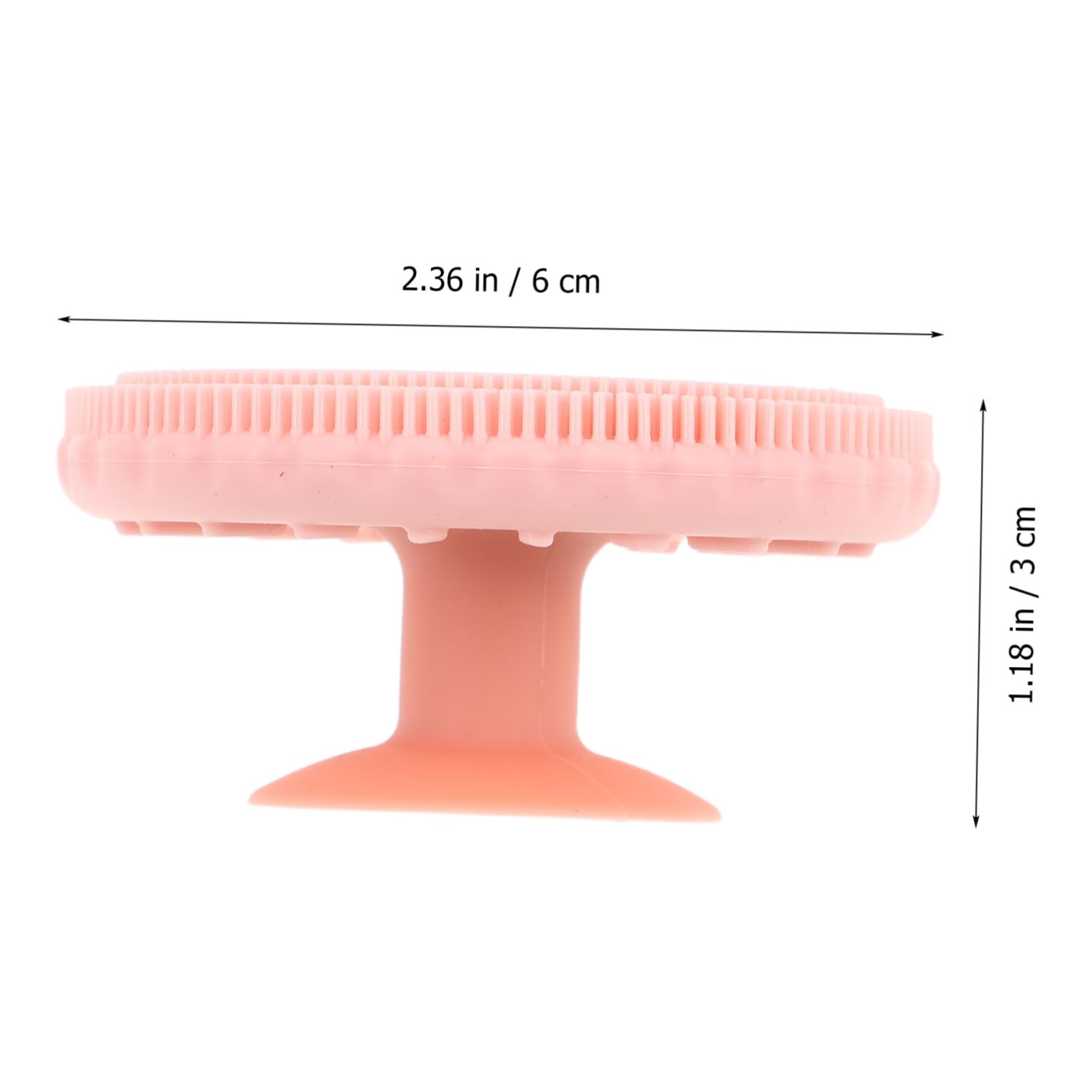 FOMIYES Soft Silicone Facial Cleansing Brush Manual Scrubber for Women Deep Cleansing Face Exfoliator Portable Design