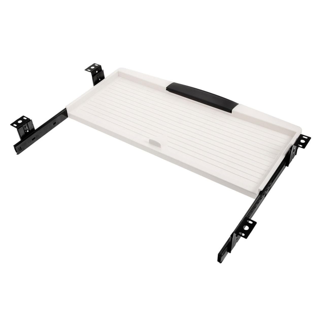 Clavier coulissant sous bureau en ABS rigide avec glissières fluides