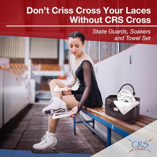 CRS Cross Ice Skate Guards, Soakers and Towel Gift Set. Essential Ice Skating Hard Guard and Soft Skate Blade Cover Accessories for Figure Skating or Hockey (Waltz White, Large) by CRS Cross - Image 7