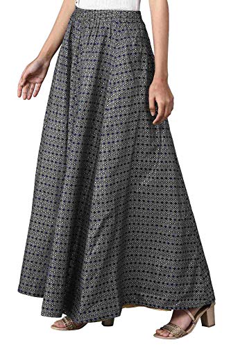 Image of ELLEVEN Polyester Flared Skirt