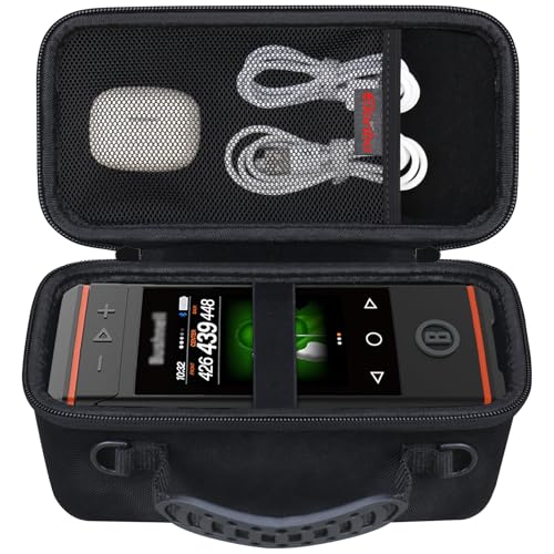 Image of Elonbo Carrying Case for Bushnell Golf Wingman HD GPS Speaker, Black | Golf GPS Speaker and Handheld GPS Rangefinder Hard Travel Bag, with Mesh Pocket Handle Double Zipper, for Protective Storage