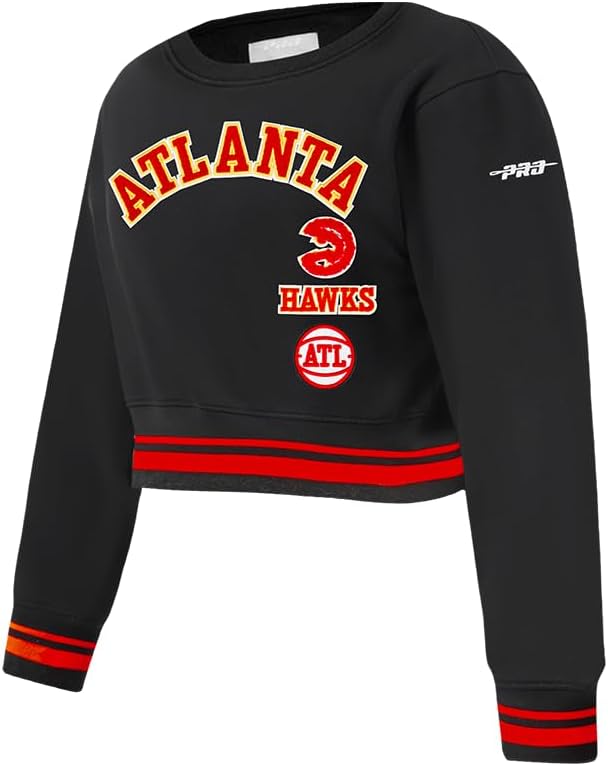 Pro Standard Big Girls NBA Retro Classics Fleece Crewneck Sweatshirt - Image 3