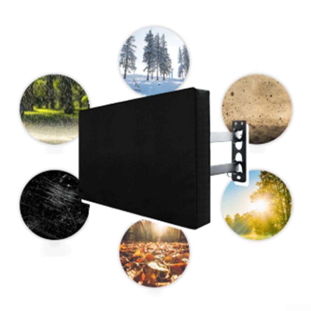 600D Oxford Outdoor TV-Abdeckung Größe für 70 75/80 85 Zoll Bildschirme bietet zuverlässigen Schutz vor Regen und Schnee (80-85)
