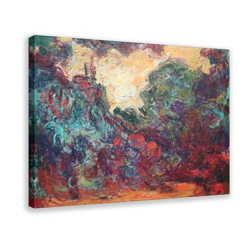 Toile Monet Theist's House cadre a suspendre decoration murale de qualite pour bureau