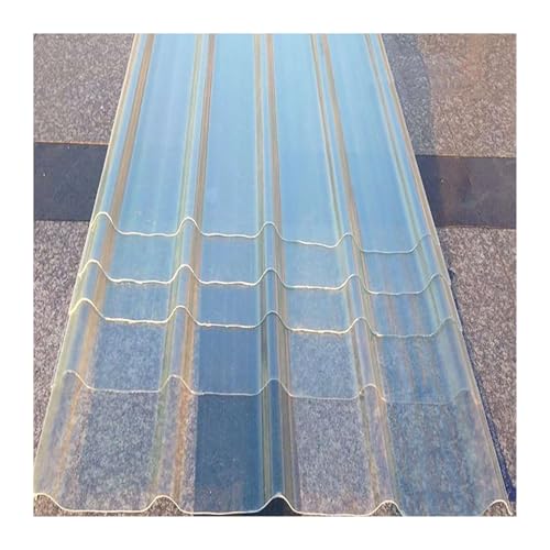 3X Pannelli da Tetto con Viti, Isolante, Lastra di Copertura in Fibra di Vetro Trasparente, Lamiere Grecate per Copertura Tettoia, Lamiere Ondulate per Serra Posto(35x47in-1.0mm)