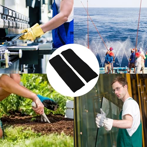 Helweet Schnittfeste Ärmel, Unterarmschutz Arm Sleeve, Ärmelschoner, 1 Paar Arm Guard, Armschützer, Hitzebeständig, Atmungsaktiv, UV-Schutz, für Damen Herren Garten Küche Schnitzarbeiten, Schwarz