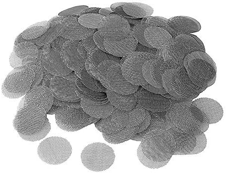 Pipe Screen, 20 Pieces, 32.8 ft 10 m, 5.9 ft 15 m, 20 mm, Stainless Steel Smoking Pipe, Silver, Stainless Steel Pipe Netting Net, Pipe Screen Filter 0.4 inches 10 mm