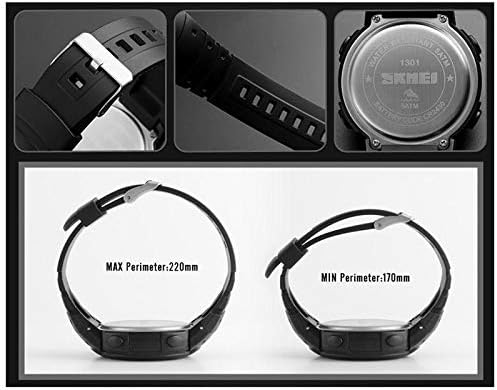 SKMEI 1301 Watch Dimensions and Wrist Fit