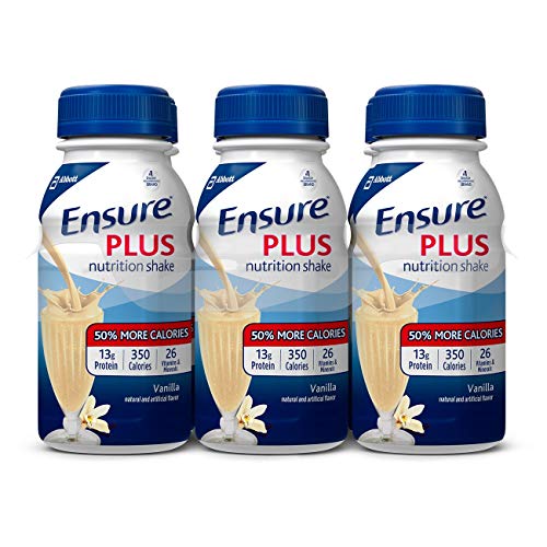 Ensure Plus Vanilla Flavor 8 oz. Bottle Ready to Use, 57263 - Case of 24