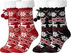 2 Pairs Christmas Red Black