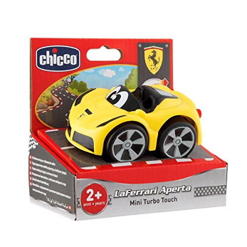 Carrinho Mini Turbo Touch Ferrari Amarela, Chicco, Amarelo