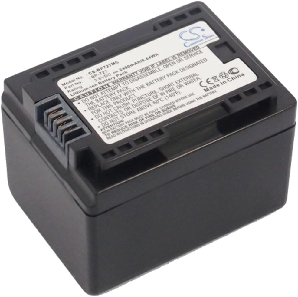 VINTRONS 2400mAh Battery for Canon VIXIA HF M52, VIXIA HF M50, VIXIA HF M500