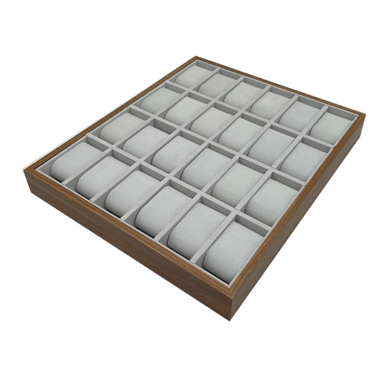 Boîte montre bois emplacements et rangement bijoux avec coffret de protection