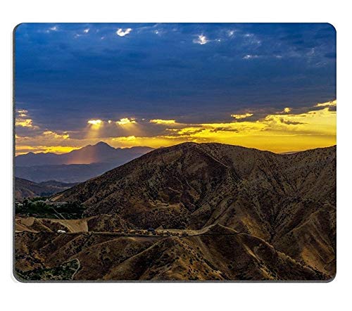 Preisvergleich Produktbild Mauspad Gaming Mauspad Naturkautschukmausmatte Sonnenuntergangswanderung im Haskell Canyon Open Space-Set aus Naturkautschukmaterial M0A11404