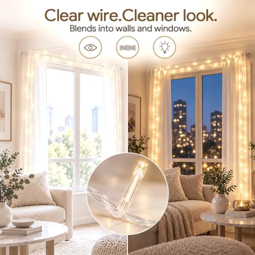 100+16.4FT Warm White Christmas Fairy Lights - image 6