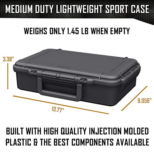 1 Pistol, 2 Magazine + Accessories Gun Case Storage | Doro Water Proof Pistol Case With Custom Mycasebuilder Foam Insert | Hard Gun And Magazine Case #TOP3