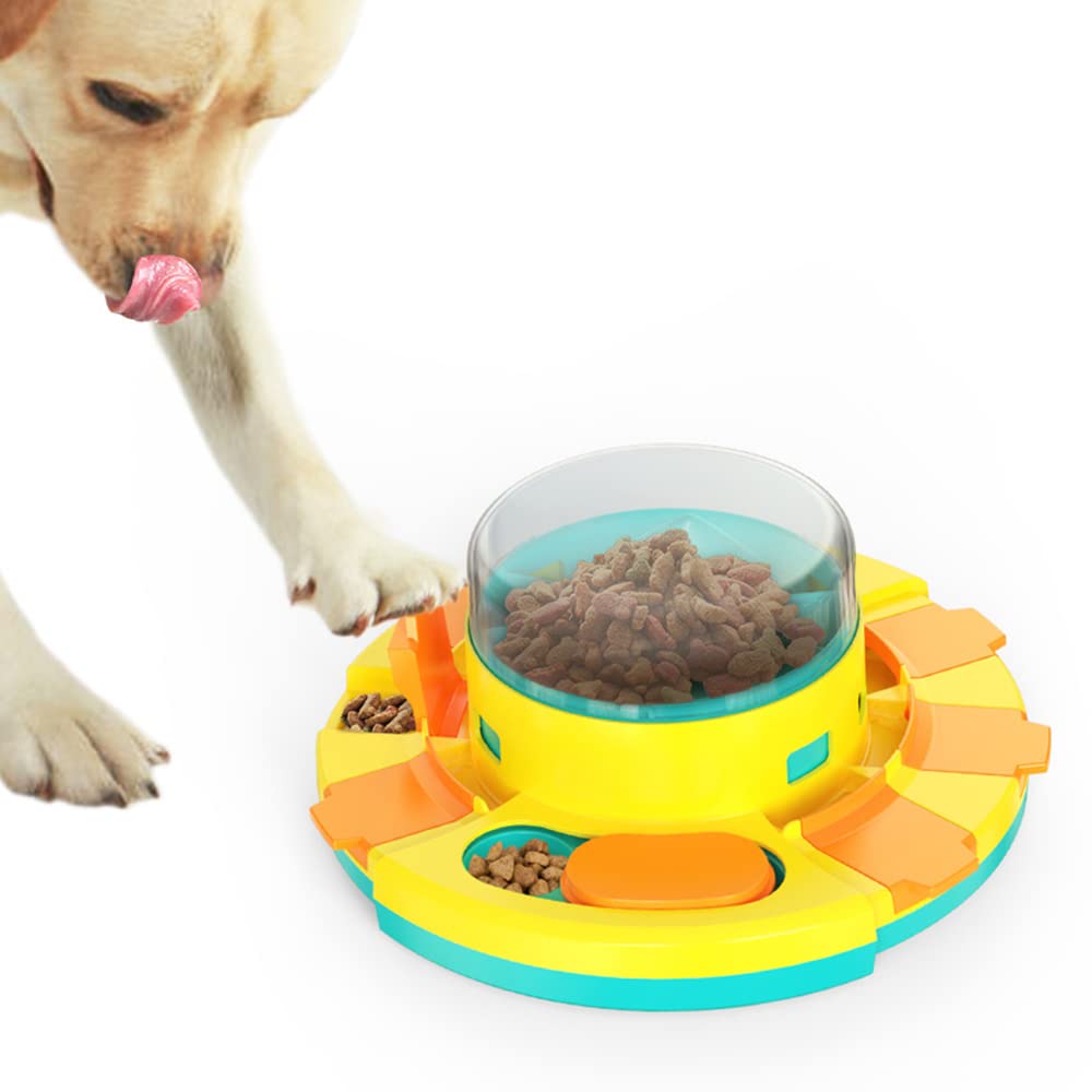 Rompecabezas Alimentador De Empuje Juguete para Mascotas Entrenamiento De La Salud del Perro Placa De Alimentación De Comida Lenta Gato