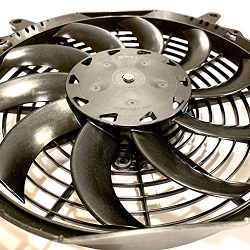 Spal 30100628B Trans/Air 2160116 10'' Puller Fan 12 Volt High Performance Curved Blades 802 Cfm W 8 Mounting Brackets Va11A-Ap7/C/T-57A #TOP2