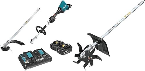 Miniatura 2 de Makita XUX01M5PT 18V X2 (36V) LXT - Kit de cabezal de alimentación inalámbrico de iones de litio sin escobillas con accesorio de recortadora de