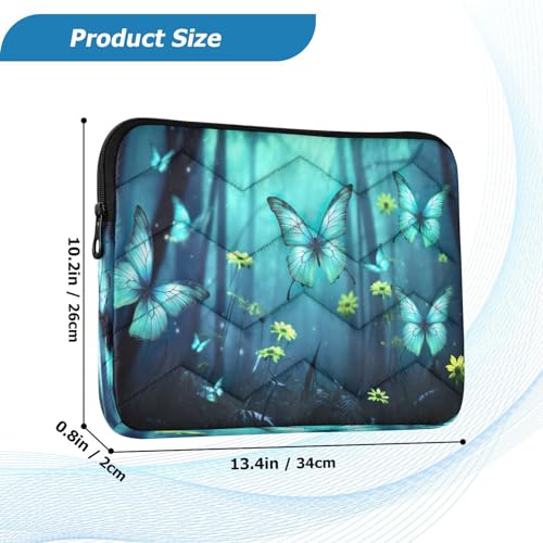Funda para portátil 13-14 pulgadas con diseño de mariposas miniatura 3