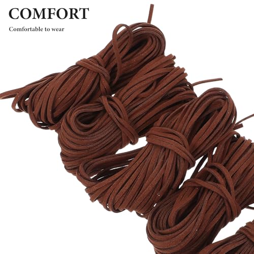 Cordón de gamuza sintética plano para diseñar collares y pulseras artesanales DIY 4