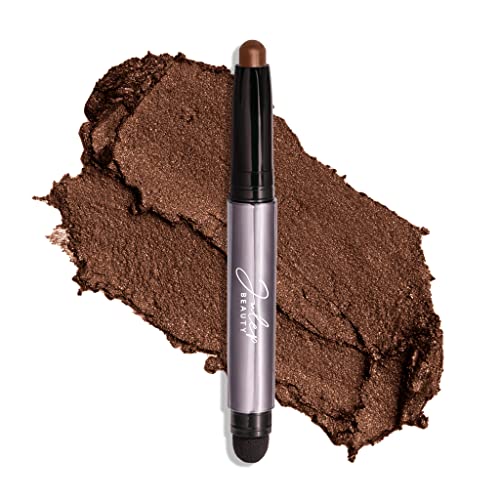 Image of Julep Eyeshadow 101 Cream-to-Powder Waterproof Shadow Stick - Cocoa Shimmer - Long-Lasting, Crease-Proof, Chocolate Brown Shimmer Cream Eyeshadow with Built-in Smudger
