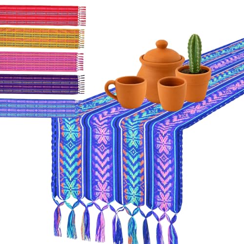 Mexican Table Runner – Rebozo Mexicano, Woven Guatemalan Scarf, Mexican Rebozos for Women – Rebozo for Childbirth, Fiesta or Decor