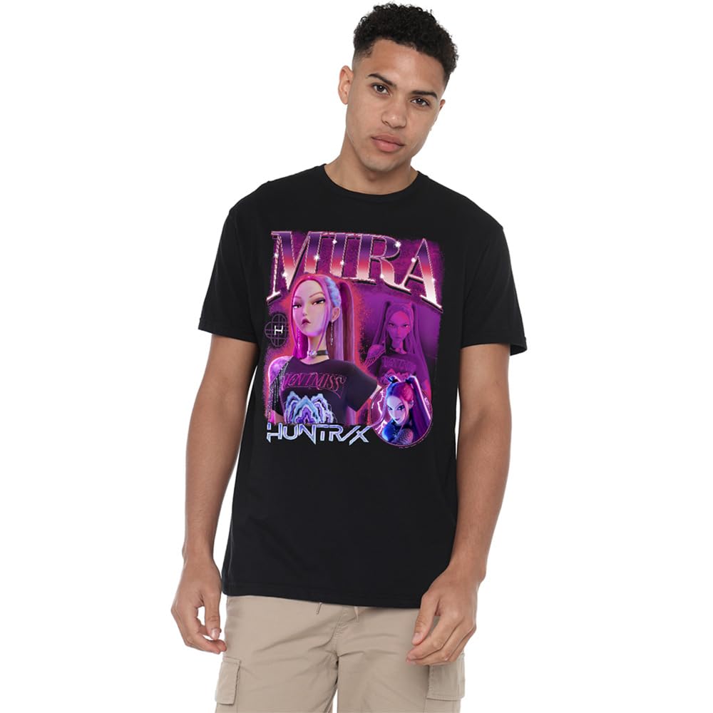 K-Pop Demon Hunters - Huntrix Huntr/X Mira Bootleg Unisex T Shirt, Black, Small