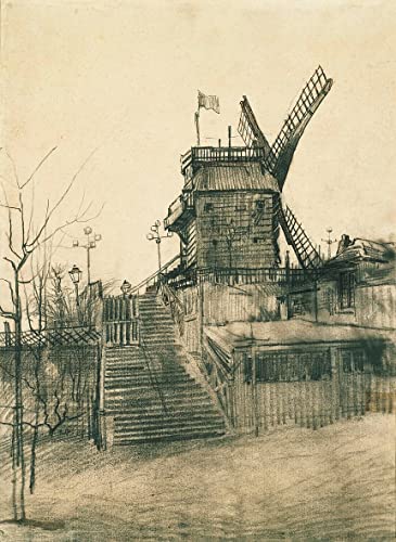 Peinture Vincent Van Gogh Moulin de la Galette pour sublimer le décor de votre chambre